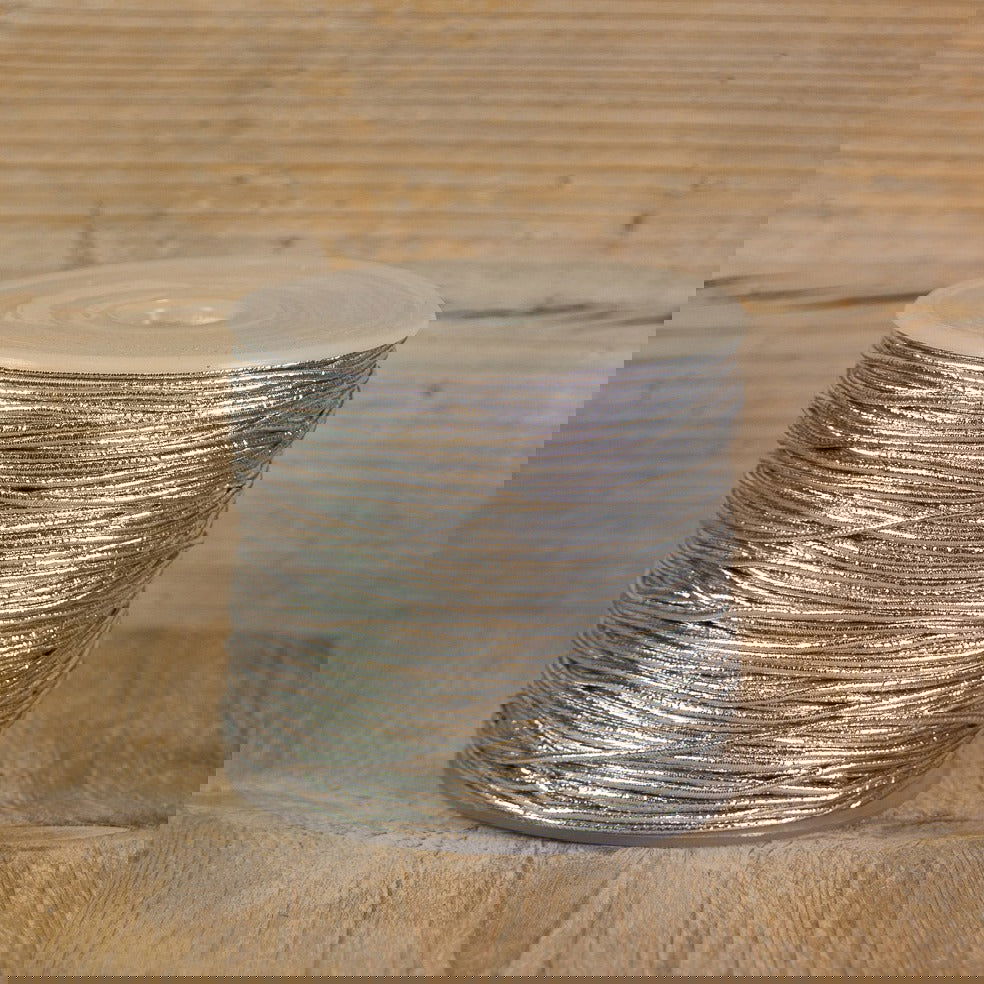 Dik Elastiek Zilver - Kadopapier.net