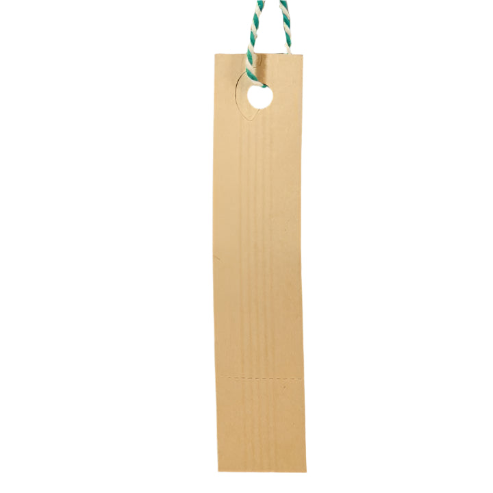 Kraftpapier Cadeaulabel met afscheurstrook - Kadopapier.net