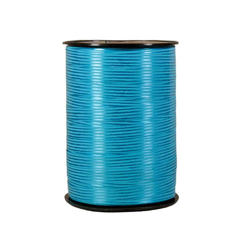 Krullint met een streepje Turquoise - Kadopapier.net