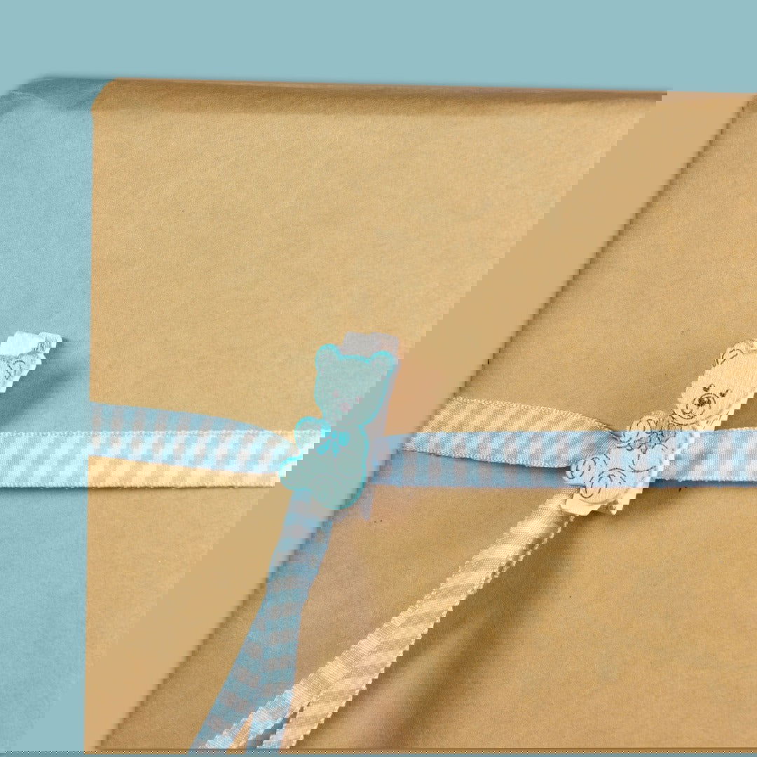 Mini knijpertje Beertje Blauw - Kadopapier.net