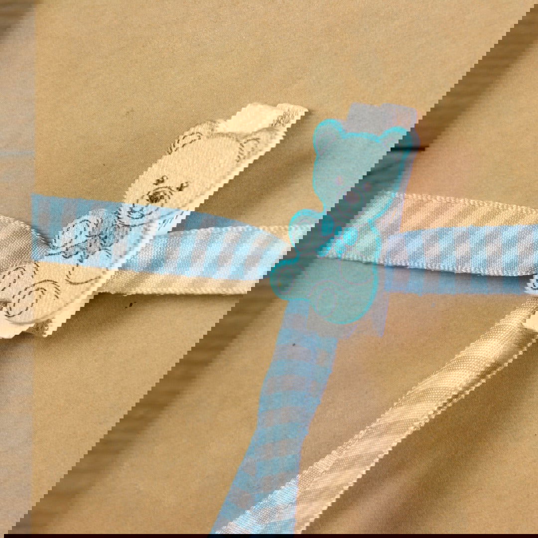 Mini knijpertje Beertje Blauw - Kadopapier.net