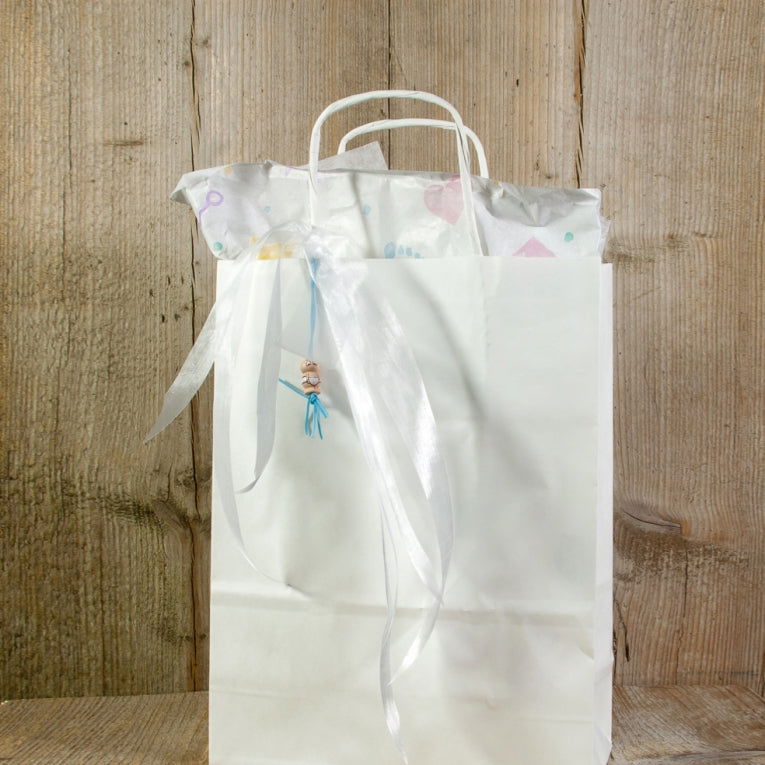 Papieren draagtas Wit - Kadopapier.net