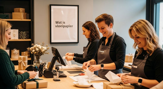 vloeipapier winkel presentatie