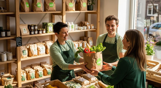 kraft zakjes duurzaam winkel