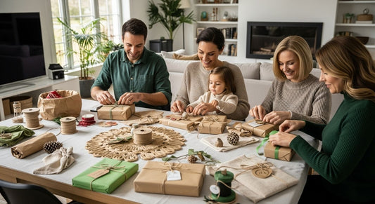 feestelijk cadeau inpakken, creatieve verpakkingen, familie gezelligheid