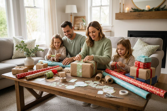 gift wrapping labels family