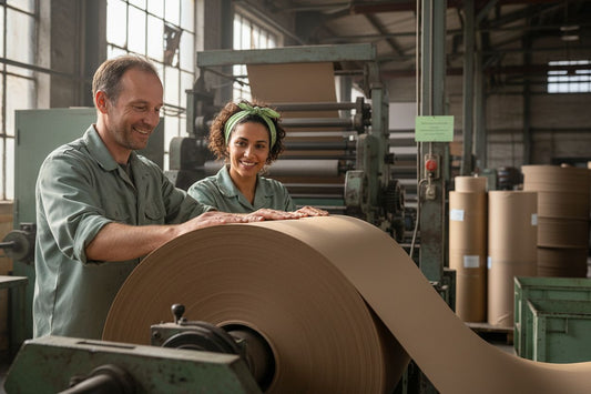 kraftpapier productie fabriek