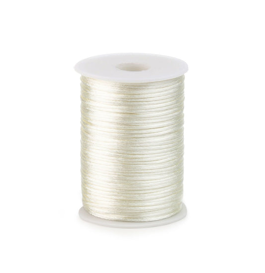 Satin cord Ivory 2mm / 100 mtr.