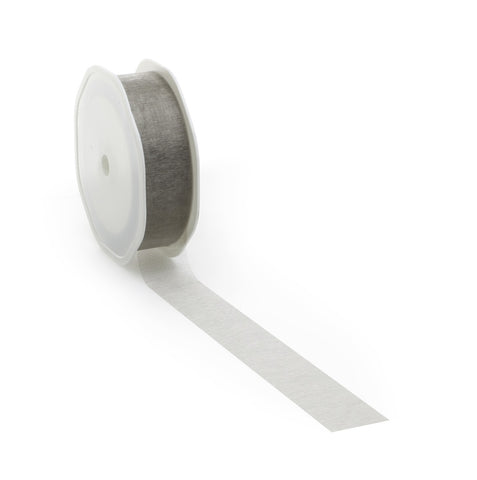 Taupe voile ribbon for stylish decorations and creative use