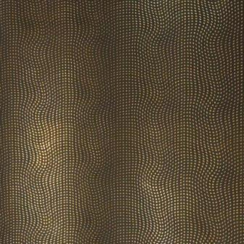 Wavy Mirror Golden Dots Black - Luxury Metallic Wrapping Paper (30/50cm)