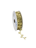 Lurex Kerstlint Sterren Goud