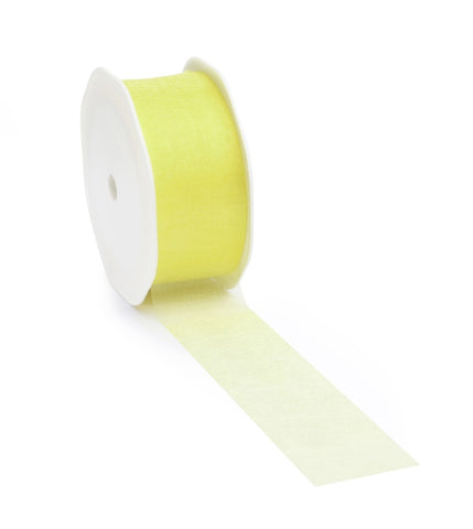 Weiches gelbes Voileband für kreative Projekte und Dekoration