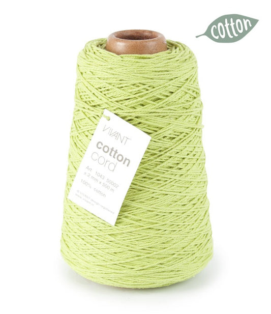 Lime cotton rope for creative projects and crafts - 50/500 meters - Cotton Rope