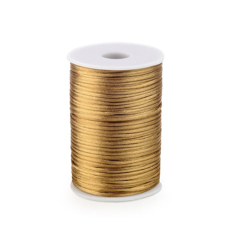 Satinkordel Kupfer 2 mm / 100 m.