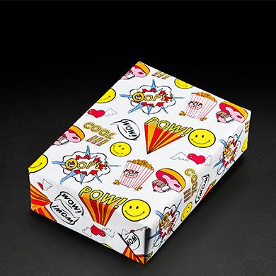 Pop Art Wrapping Paper – Explosive and Cheerful