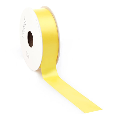 Gelbes Satinband 25 mm – 3/6/10/15/25/38 mm, 50 Meter