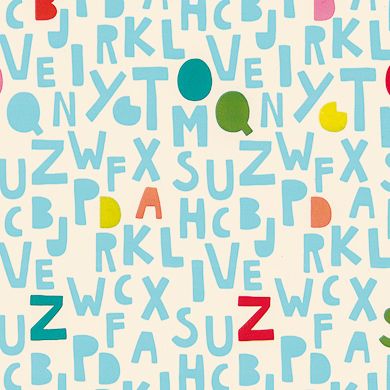 ABC Letters Wrapping Paper – Playful and Educational