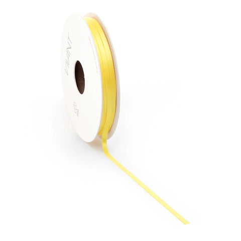 Gelbes Satinband 25 mm – 3/6/10/15/25/38 mm, 50 Meter