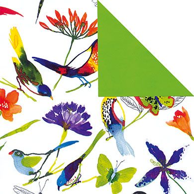 Birds &amp; Blooms Wrapping Paper – Cheerful and Spring-like