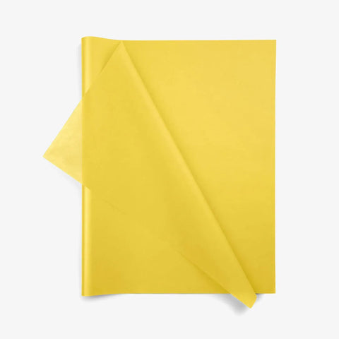 Tissue Paper Wax Yellow 36x50cm &amp; 50x76cm – Ideal for Flowers!