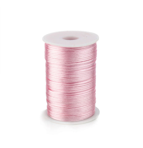 Satin cord Pink 2mm / 100 mtr.