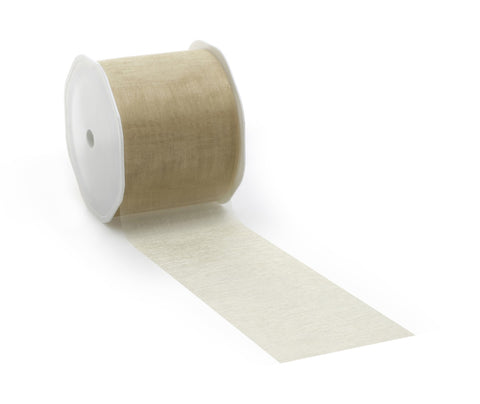 Sandfarbenes Voileband zur Dekoration und kreativen Nutzung
