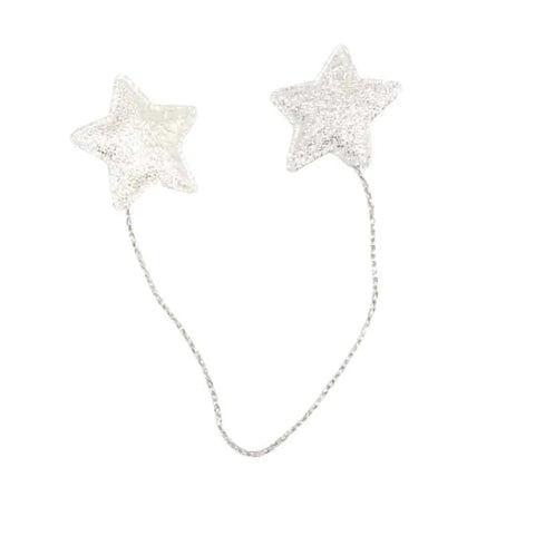 Stars on Wire Silver | 24 Wires with Stars of 3 cm
