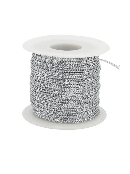 Decorative Wire Necklace Silver