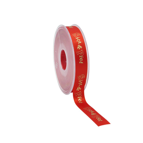 Satin Santa Ribbon Red