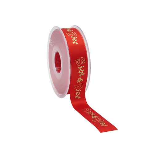 Satin Santa Ribbon Red