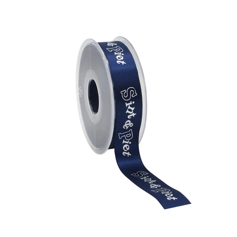 Satin-Weihnachtsmann-Band blau