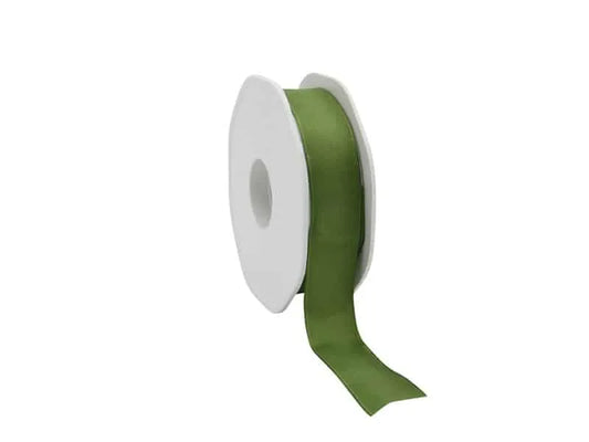 Wired Taffeta Ribbon Moss Green