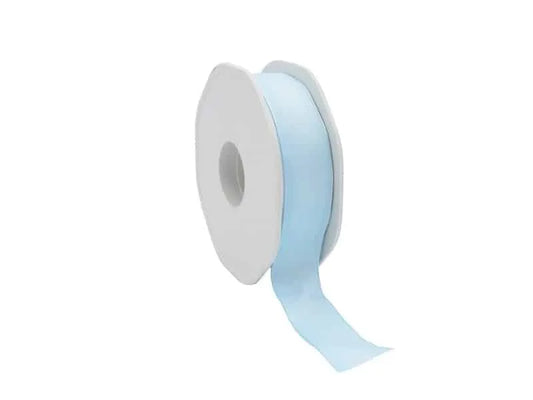 Wired Taffeta Ribbon Light Blue