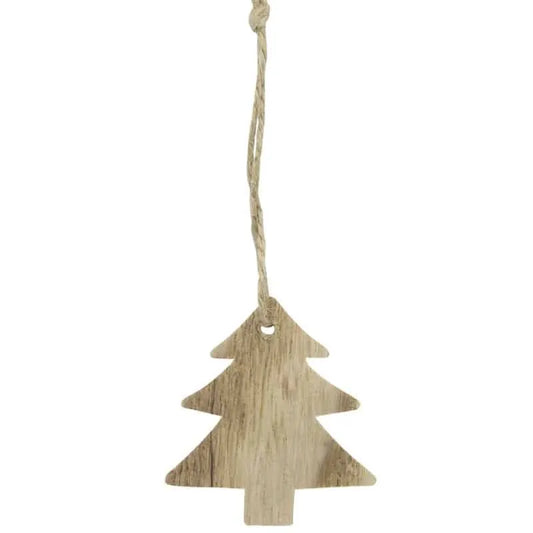Christmas Gift Tag Natural Christmas Tree – Set of 24 | Vintage Wooden Tags