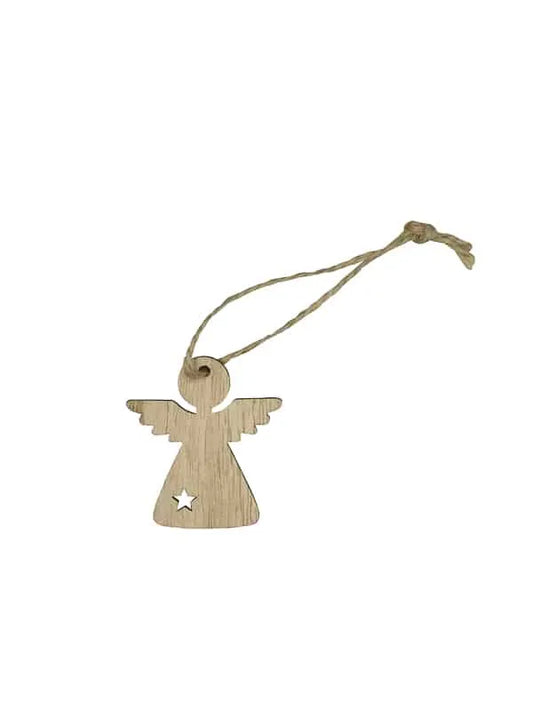 Wooden Gift Tag Angel – Set of 24 | 5 cm | Christmas Decoration