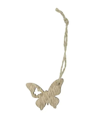Gift hanger butterfly Natural