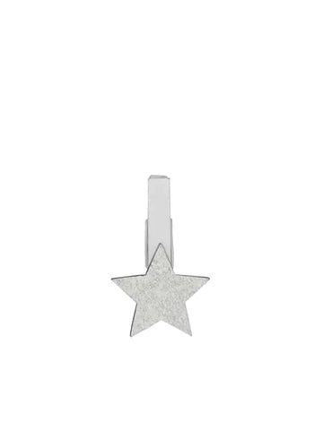 Silver Star Clothes Pegs – 30mm | 36 Pieces