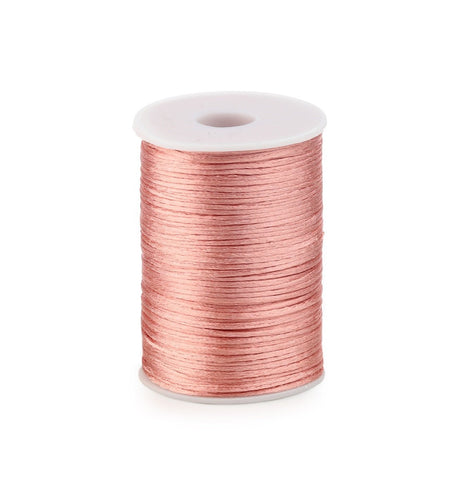 Satin cord Rose Gold 2mm / 100 mtr.