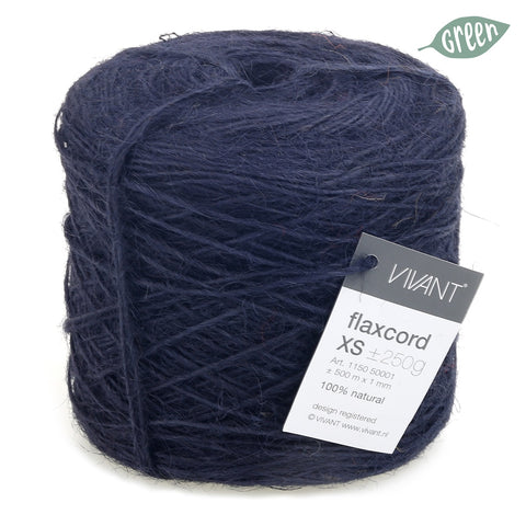 Thin jute rope, dark blue, for creative projects and decoration | jute cord