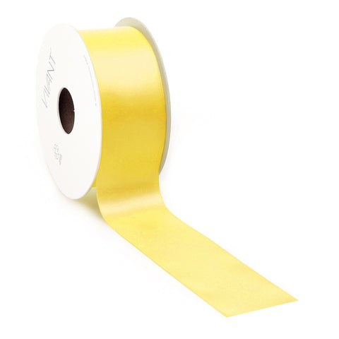 Gelbes Satinband 25 mm – 3/6/10/15/25/38 mm, 50 Meter
