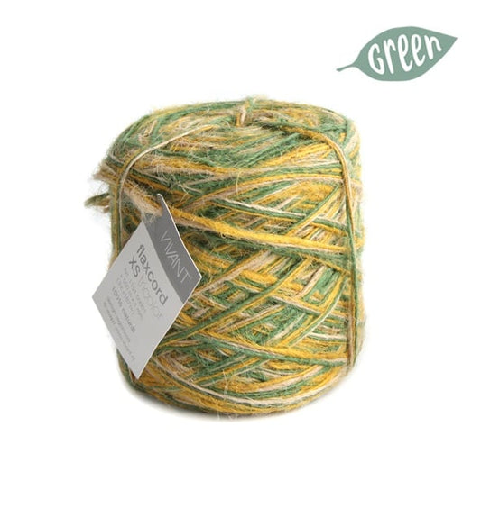 Jute rope tricolor green for creative projects and decoration | jute cord