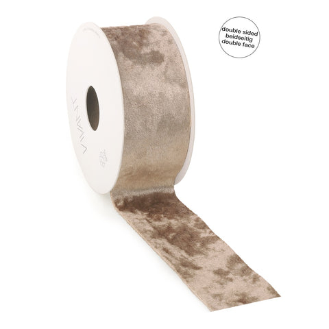 Doppelseitiges Velvetband - Nude - Double Face - 10mm 25mm oder 40mm - 5 Meter