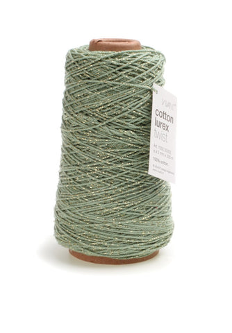 Lime green-gold cotton rope for creative projects - 300 meters - Cotton Rope