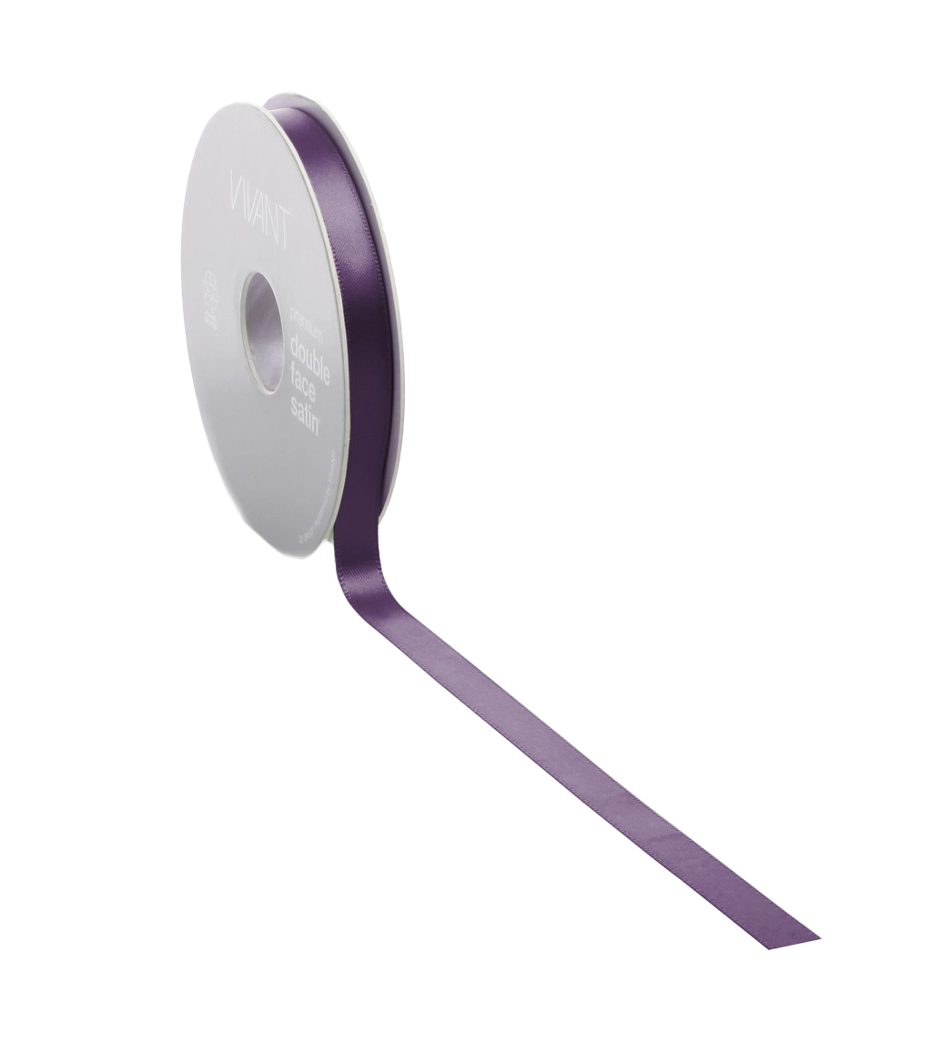 Aubergine Satijnlint - Double Face 3mm/6mm/10mm/15mm/25mm/38mm - Kadopapier.net