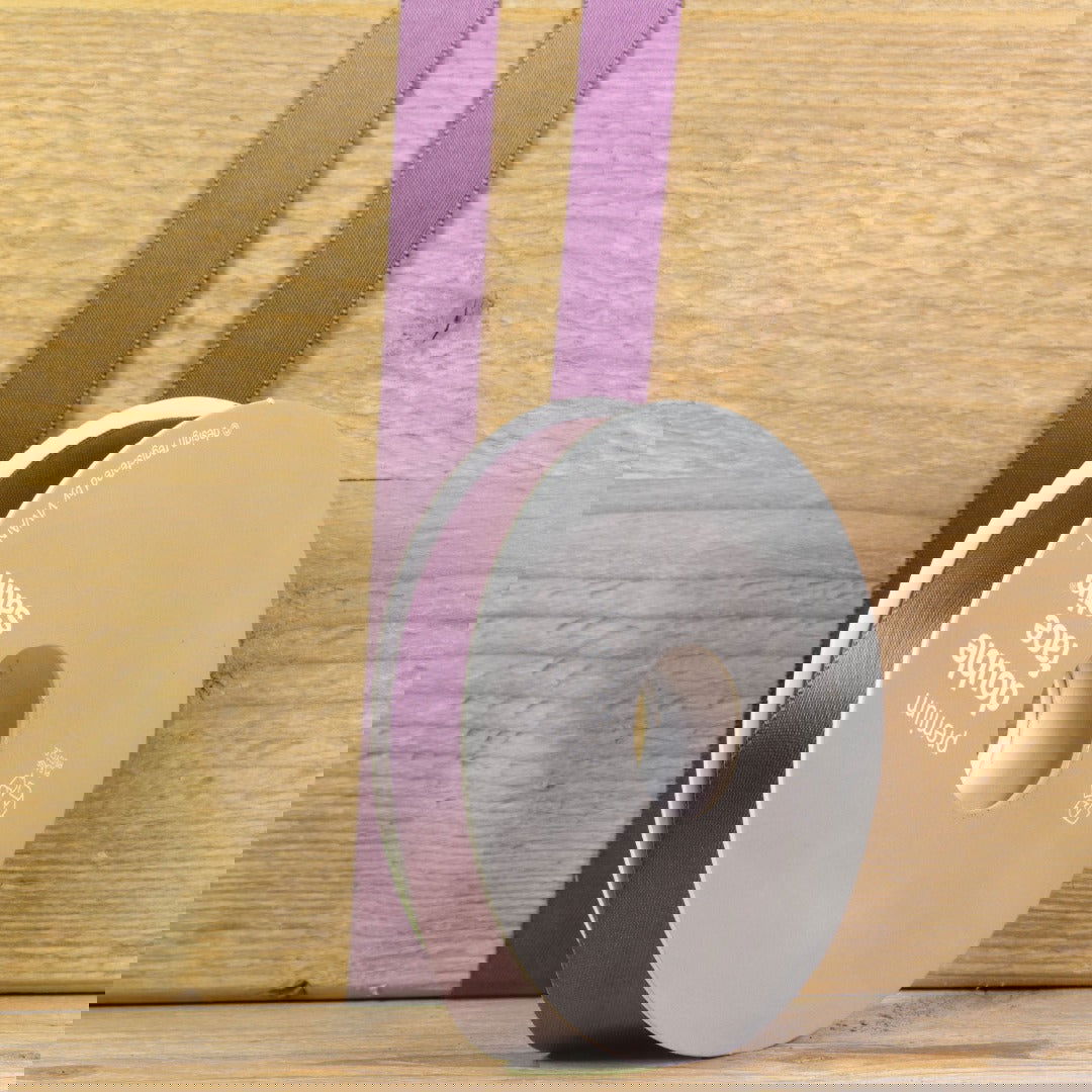 Aubergine Satijnlint - Kadopapier.net