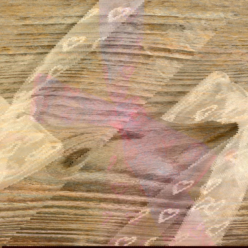 Baby Organzalint Roze - Kadopapier.net