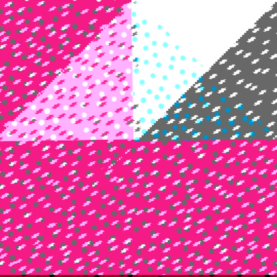 Baby inpakpapier Stipjes Fuchsia Turquoise - Kadopapier.net