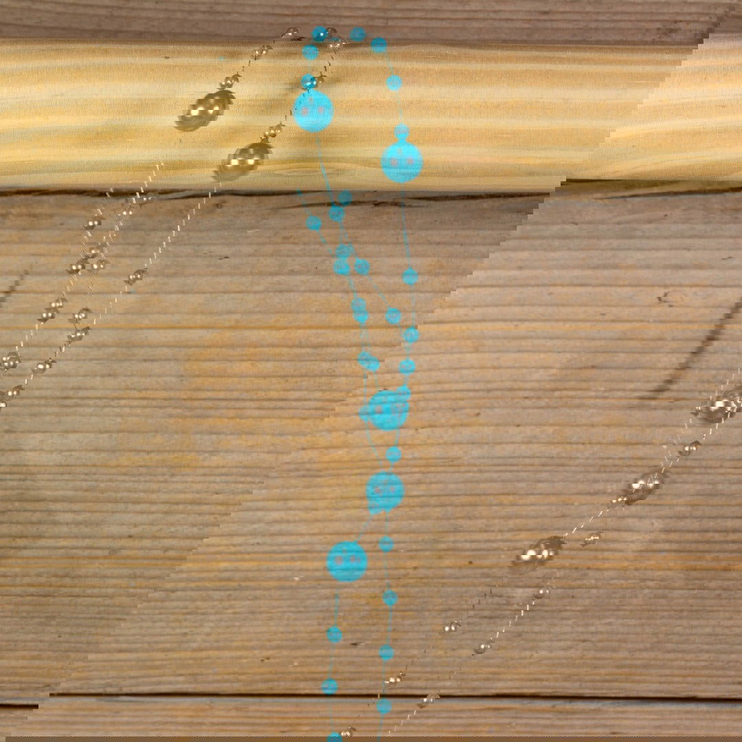 Balletjes Cadeaulint Turquoise - Kadopapier.net