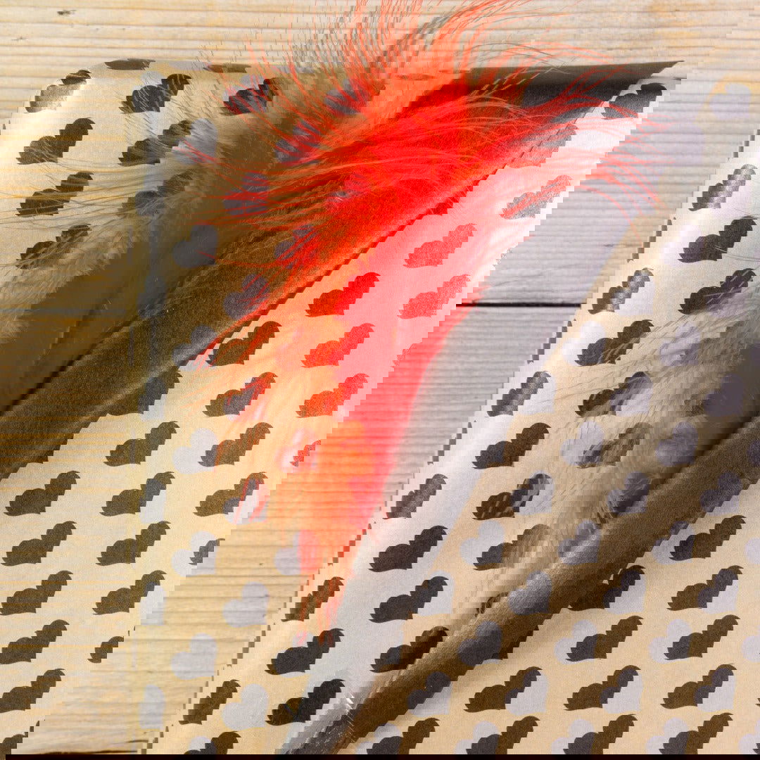 Bruine Kraft inpakpapier met Harten - Kadopapier.net