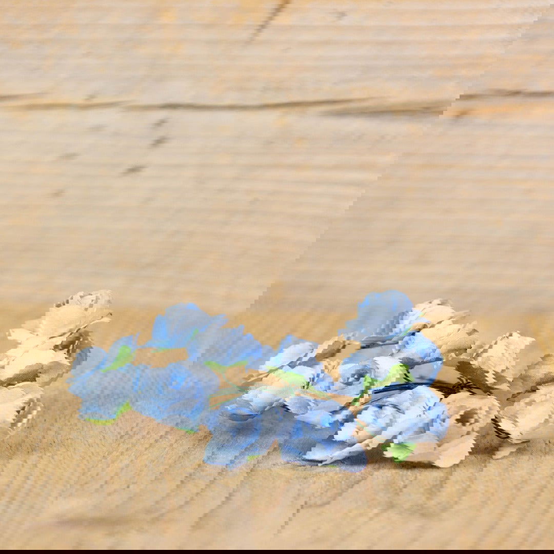 Cadeaudecoratie Roosje Licht Blauw - Kadopapier.net